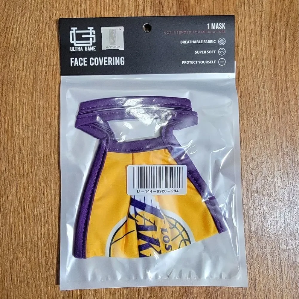 Los Angeles Lakers Face Mask Covering Ultra Game Basketball Nike Kobe LeBron AD